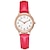 halpa Kvartsikellot-japanilainen liike naisten kvartsikello helppolukuinen arabialaiset numerot yksinkertainen kellotaulu pu nahkaranneke laides kello