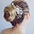 Χαμηλού Κόστους Αξεσουάρ Styling μαλλιών-κρυστάλλινη χτένα για τα μαλλιά της νύφης ασημί στρας νυφικό κλιπ για τα μαλλιά σπινθηροβόλα αξεσουάρ μαλλιών στολίδι για γυναίκες και κορίτσια (ασημί)