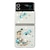 Недорогие Чехлы для Samsung-телефон Кейс для Назначение SSamsung Galaxy Z Flip 5 Z Flip 4 Z Flip 3 Флип-кейс Флип Блинг Стразы Хрустальный алмаз ПК