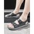 cheap Men&#039;s Shoes-Men&#039;s Sandals Flat Sandals Casual Athletic Walking Shoes PVC Black Khaki Gray Summer
