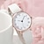 baratos Relógios Quartz-1 peça de relógio de quartzo com mostrador redondo &amp; 1pc pulseira relógios femininos sofisticados joias relógios femininos sofisticados e elegantes