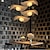 olcso Sziget lámpák-bambusz szövés mennyezeti csillár retro idilli stílusú e26/e27 csillár világítás nappali hálószoba étteremben kávézó bár étterem klub