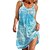 저렴한 캐주얼 드레스-여성용 비치 드레스 비치웨어 프린트 미니 드레스 그래픽 패션 캐쥬얼 민소매 V 넥 일상 휴가 보통 화이트 스카이 블루 2023년 여름 봄 S M L XL