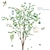 tanie Naklejki ścienne z dekoracjami-Nordic naklejki ścienne z roślinami duże drzewo naklejki w tle sofa do salonu dekoracja naklejki samoprzylepne zielone naklejki 100*90cm