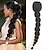 cheap Ponytails-Drawstring Ponytail for Black Women 18inch Lantenrn Braid Ponytail Protective Style Clip on Pony Tail Hair Extension Curly Braided Afro Puff Drawstring Ponytail bubble drawstring ponytail