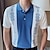 cheap Knit Polo Sweater-Men&#039;s Polo Shirt Knit Polo Sweater Casual Daily Lapel Short Sleeves Stylish Classic Graphic Button Summer White Polo Shirt