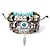 abordables Accessoires portables-Bracelet de perles de bois en cuir tissé turquoise pour hommes pendentif multicouche bracelet pour femmes perlé bricolage style de couple