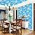 cheap Nature&amp;Landscape Wallpaper-Cool Wallpapers Wall Mural 1 Roll Vinyl Blue Wallpaper, Blue Sky White Clouds Wall Decor Paper, Self Adhesive Waterproof Wallpaper For Living Room, Peel And Stick Wall Stickers, 23.6&#039;&#039;x118&#039;&#039;