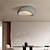 tanie Ściemnialne lampy sufitowe-owalny kreatywny klosz lampy sufitowej, nowoczesna lampa sufitowa w stylu wabi-sabi, elegancki nordycki żyrandol sufitowy do salonu, minimalistyczna lampa sufitowa