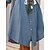cheap Casual Dresses-Women&#039;s Shirt Dress Casual Dress Outdoor Daily Midi Dress Casual Modern Polyester Button Stand Collar Summer Spring Long Sleeve Regular Fit 2023 Blue Plain S M L XL 2XL