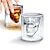 お買い得  製氷皿-スカル ヘッド ショット グラス 楽しい クリエイティブ デザイナー クリスタル パーティー ワイン カップ 75ml 透明 ビール ステイン ハロウィン ギフト コーヒー