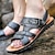 cheap Men Slippers-Sandals Men&#039;s Summer New Casual Beach Shoes Men&#039;s Outerwear Non-slip Dad Leather Sandals And Slippers Men&#039;s