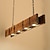 voordelige Hanglampen-led hanglamp 100 cm liner design warm wit 4-lichts hout industriële vintage stijl deaign home office entry&amp;amp; mudroom eetkamer