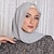 preiswerte Haushüte-Dubai Araber Malaysia Ethno-Stil reine Farbe Perle Chiffon Kopftuch Hijab