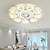 cheap Ceiling Fan Lights-LED Ceiling Fans Dimmable with Remote Contral Flower Design Flush Mount Ceiling Lamp Acrylic Lampshade Chandelier Bedroom Living Room
