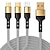 abordables Cables para móviles-cable de carga múltiple cable de carga 3 en 1 cable usb múltiple cargador trenzado de nailon para ip/tipo-c/micro-usb compatible con la mayoría de los teléfonos celulares/tabletas/samsung galaxy/y más