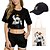 cheap Everyday Cosplay Anime Hoodies &amp; T-Shirts-4 Piece Luffy Printed Shorts Crop Top Baseball Caps Canvas Tote Bags Set One Piece Tee T-Shirt Shorts Co-ord Sets For Women&#039;s Adults&#039; Outfits &amp; Matching Casual Daily Running Gym Sports