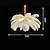abordables Suspension-Lustre led suspendu magnifique, extra large, 75/100cm, plumes d&#039;autruche blanches, 2 pièces, applique murale 110-240v