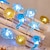 お買い得  ＬＥＤライトストリップ-マリンテーマストリングライト 3m 30led キノコミツバチ 銅線 フェアリーストリングライト ホリデーシーサイドパーティーの装飾ライト バッテリー駆動 クリスマス 誕生日 結婚式 ガーデン アウトドア キャンプ 家族 パーティー dec