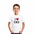 preiswerte 3D-T-Shirts für Jungen-kinderkleidung Jungen T-Shirt Tee Herz Buchstabe Kurzarm Baumwolle Kinder oben Casual Modisch Täglich Sommer Hellweiß 3-12 Jahre