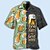 levne pánské táborové košile-Pánské Košile Havajská košile Auto Grafické tisky Retro Přehnutý Bílá Žlutá Světle zelená Černá / hnědá Armádní zelená Ležérní Havajské Krátký rukáv Tisk Tlačítko dolů Oblečení Tropický vzhled Módn