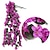 voordelige Kunstbloemen-levendige kunstmatige hangende orchidee bos simulatie bloem wijnstok violet hangende bloem wijnstok muur hangende orchidee hangende mand bloem balkon home decoratie bloem muur voor bruiloft tuin decoratie