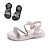 cheap Kids&#039; Sandals-Girls&#039; Sandals Casual PU Shock Absorption Breathability Non-slipping Princess Shoes Big Kids(7years +) Party Casual Outdoor Exercise Crystal / Rhinestone Black Beige Summer