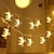 baratos Mangueiras de LED-luzes decorativas do ramadã led festival 3m 20leds 6m 40leds luzes de corda em forma de palácio eid mubarak operação da bateria do ramadã decoração eid estrela luzes da lua