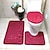 Недорогие Набор ковриков для ванной 3PC-Набор из 3 ковриков для ванной комнаты, ультрамягкий нескользящий коврик для ванной и впитывающий коврик для ванной, включает в себя U-образный контурный коврик, коврик для ванной, крышку унитаза,