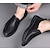 ieftine Saboți și Mocasini Bărbați-Bărbați Mocasini &amp; Balerini Pantofi de confort Cusături de mână Casual În aer liber Zilnic Microfibre Respirabil Loafer Negru Maro Primăvară