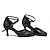 cheap Ballroom Shoes &amp; Modern Dance Shoes-Women&#039;s Modern Dance Shoes Training Party Practice Sequins Party Heels Party Collections Heel Contemporary Dance Buckle Glitter Splicing Round Toe Cross Strap Silver Black Coffee