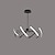billige Cirkeldesign-led pendel dæmpbar sputnik-design justerbare geometriske former flush-mount loftslamper 8-lys 100cm hængende lysekroner til stue spisestue køkken 110-240v