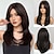 billiga Syntetiska peruker utan hätta-långt ombre brunt hår peruker för kvinnor lager syntetiskt lockigt hår peruk mittavsked
