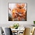 billiga Blom- och växtmålningar-handgjord oljemålning canvas väggkonst dekoration modern stor orange blomma för vardagsrum heminredning rullad ramlös osträckt målning