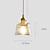 Недорогие Подвесные огни-светодиодный подвесной светильник островной светильник 1-светильник 12,5 см медный стеклянный подвесной светильник светодиодный гладкий одиночный дизайн островные светильники современный стиль