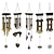 billige Drømmefanger-1 stk retro metallmalt vindklokke utendørs håndverk hengende ornament for vindu balkong hageinnredning 9,5x85cm/3,74&#039;&#039;x33,4&#039;&#039;
