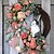 cheap Home Decoration-Easter Decoration Rabbit Wreath Ribbon Wreath Family Simulation Plant Party Pendant