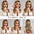 cheap Synthetic Wig-Synthetic Wig Straight Middle Part Machine Made Wig 22 inch Rose Gold Synthetic Hair Women&#039;s Blonde
