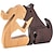 abordables Statues-Chien de compagnie cadeau commémoratif sculpture en bois chien décoration créative sculpture sur bois ornement artisanat nordique ornement