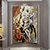 billiga Människomålningar-mintura handgjorda abstrakta figurer oljemålningar på duk väggkonstdekoration modern abstrakt bild för heminredning rullad ramlös osträckt målning