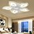 billige Loftsventilatorlamper-led loftsventilatorer, der kan dæmpes med fjernbetjening kontra blomsterdesign planmonteret loftslampe akryl lampeskærm lysekrone soveværelse stue stue