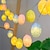 halpa LED-hehkulamput-1,5/3m pääsiäismunat led-merkkijono valot moniväriset keijuvalot koristeet kevään pääsiäiseen sisätiloihin kotibileisiin tee itse