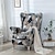 Недорогие Чехол на кресло с подголовником-эластичный чехол для стула с крыльями, чехлы для стульев с крыльями и чехлы для подушек сиденья, спандекс, жаккардовые чехлы для стульев с крыльями для стула ikea strandmon