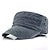 cheap Men&#039;s Hats-Men&#039;s Military Cap Cadet Hat Black Navy Blue Washed Cotton Pure Color Adjustable Daily Stylish Street Dailywear Vintage Sports Portable