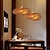 cheap Pendant Lights-Bamboo Chandelier Retro Japanese Idyllic Style E26/E27 Chandelier Ceiling Lighting is Applicable to Living Room Bedroom Restaurant Cafe Bar Restaurant Club