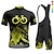 Недорогие Комплекты мужской одежды-21Grams Муж. Велокофты и велошорты-комбинезоны С короткими рукавами Горные велосипеды Шоссейные велосипеды Светло-желтый Желтый Винный Графика Велоспорт Наборы одежды 3D