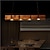 abordables Luces colgantes-Lámpara colgante led 100 cm liner diseño blanco cálido 4 luces madera industrial estilo vintage diseño entrada oficina hogar&amp;amp; comedor de barro