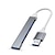 tanie Koncentratory USB-USB 2.0 Koncentratory 4 Porty 4-w-1 Wysoka prędkość Z czytnikiem kart (s) Rozdzielacz USB z USB2.0*4 5 V / 2A Dostarczanie mocy Na Laptop Poliwęglan Macbook