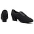 Недорогие Обувь для латиноамериканских танцев-sun lisa женская обувь для латины современная обувь танцевальная обувь выпускной бальные танцы на шнуровке оксфорды полная кожаная подошва толстый каблук закрытый носок на шнуровке взрослые черные