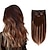 cheap Clip in Hair Extensions-5 Pieces 14 Remy Clip in Hair Extensions Human Hair Chocolate Brown to Honey Blonde Highlight Brown Ombre - Silky Straight Short Thick Real Hair Extensions for Women